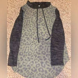 A Very Fuzzy Cheetah Print Sweater